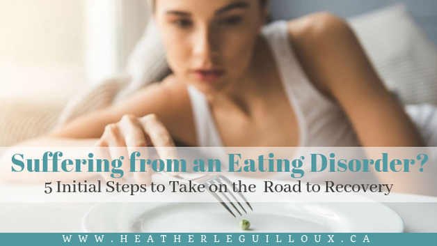 This guest article will share 5 quick, initial steps to take on the road to recovery from an eating disorder. This road can look different for everyone, and can take some time. #eatingdisorders #mentalhealth